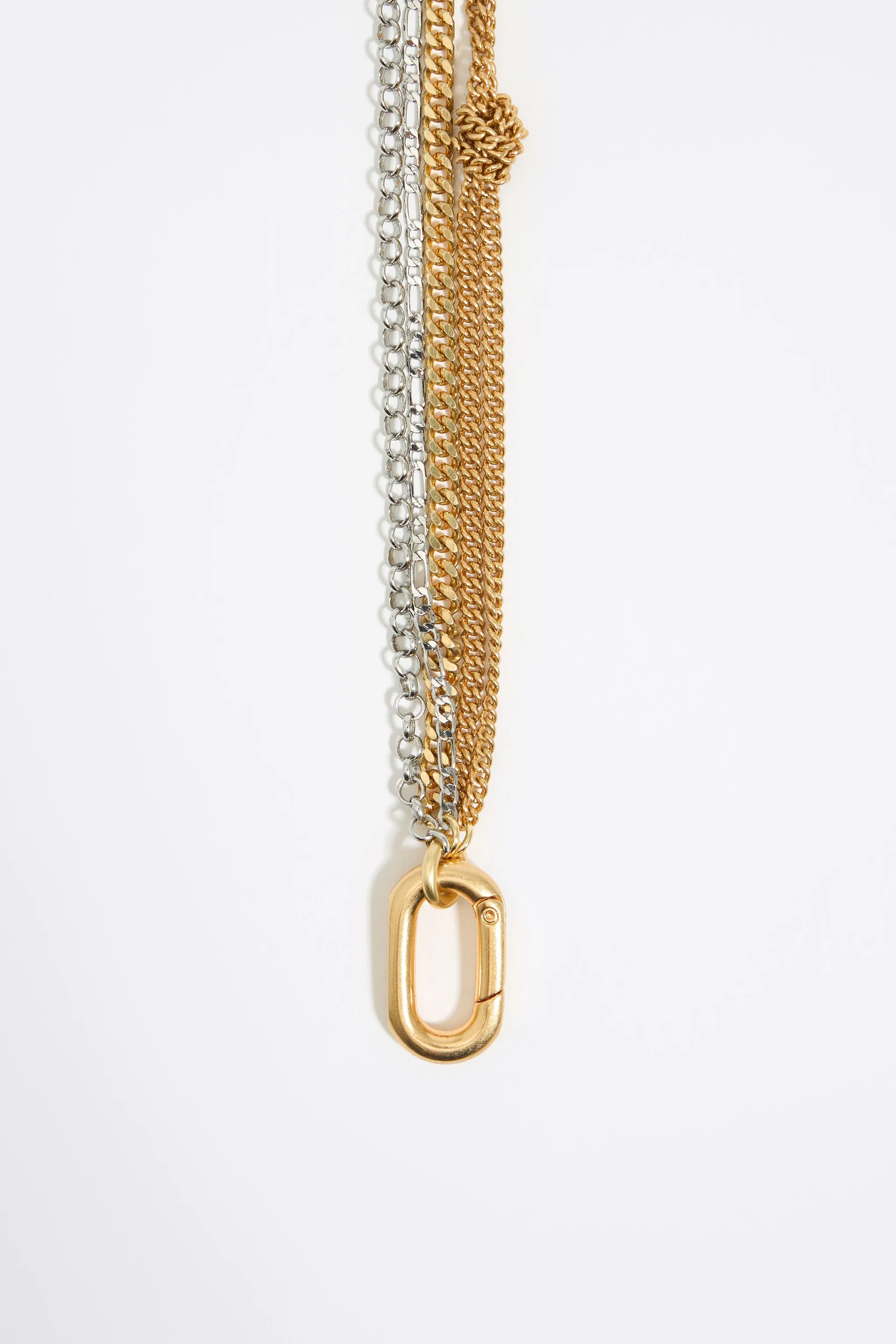 Collar multicadenas corazones y piedras