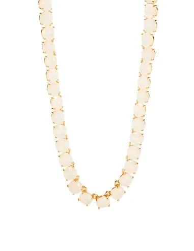 Collar piedras redondas La Diamantine blanco