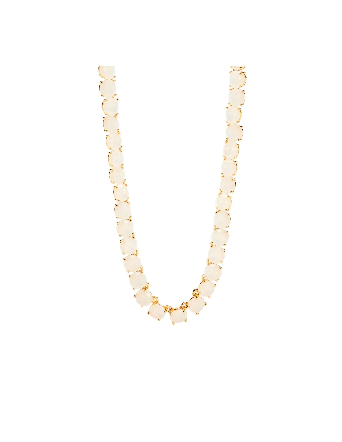 Collar piedras redondas La Diamantine blanco
