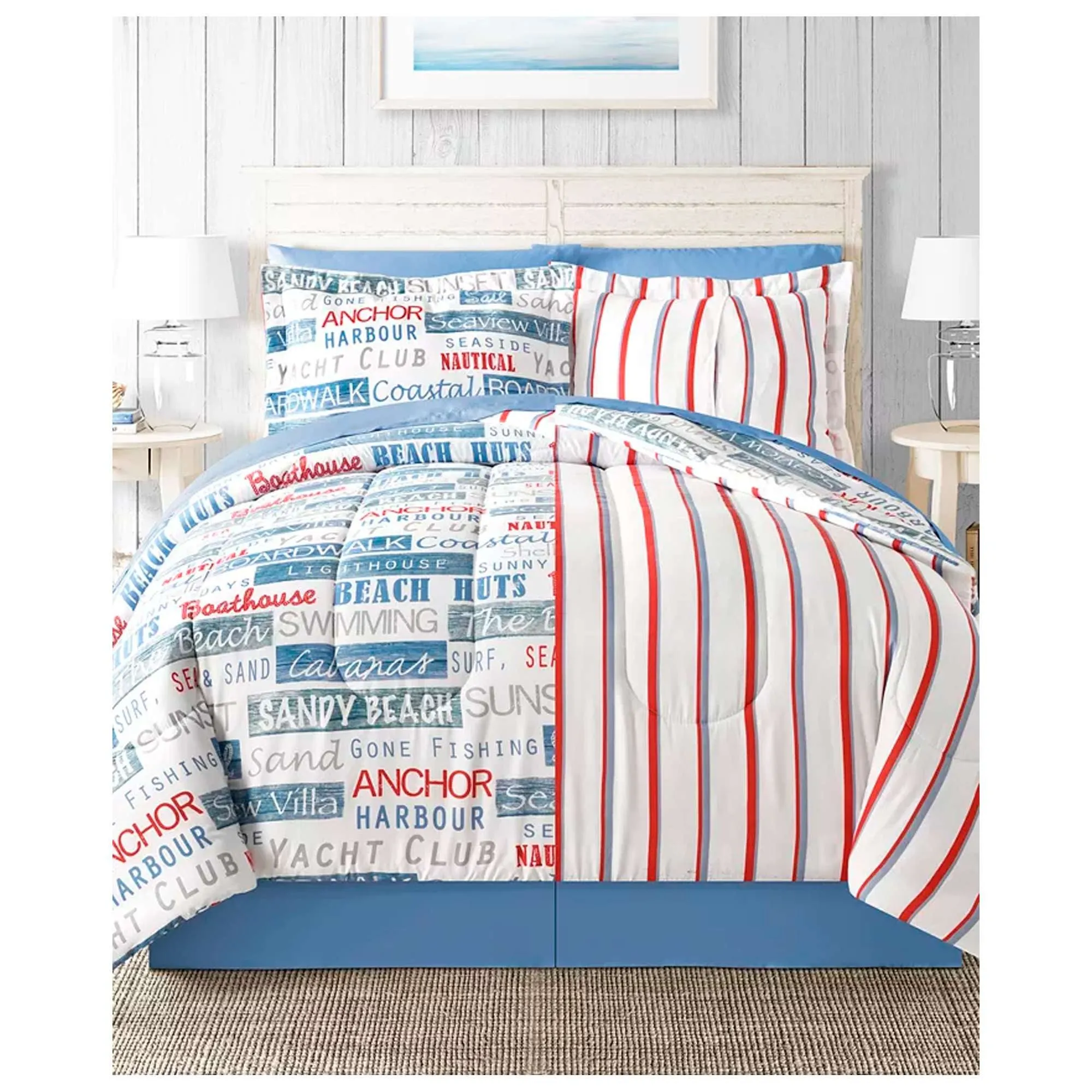 Comforter Sunset Beach Queen 3 Piezas
