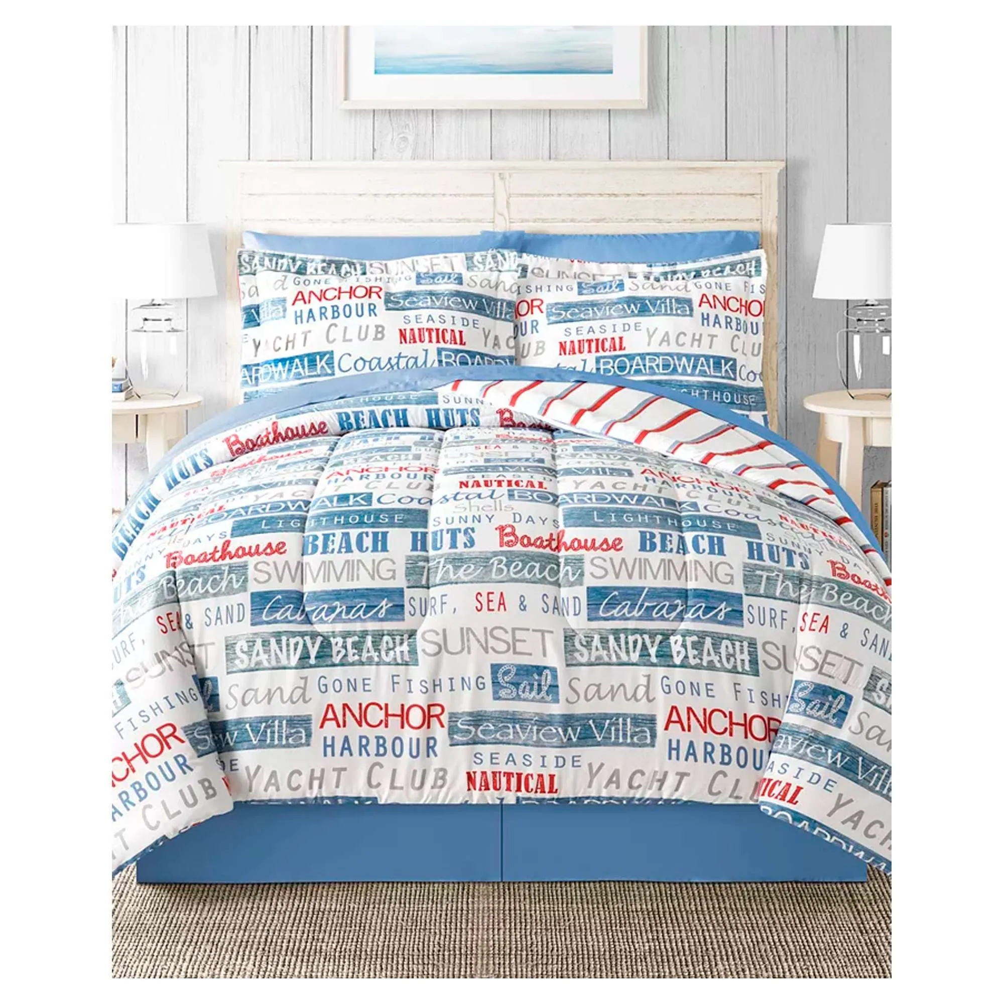 Comforter Sunset Beach Queen 3 Piezas