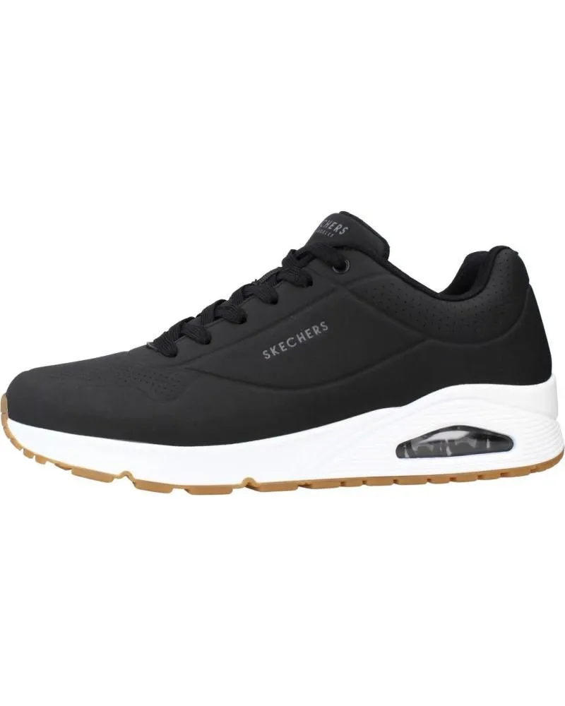 DEPORTIVAS DE HOMBRE Y NIñO SKECHERS UNO  STAND ON AIR NEGRO