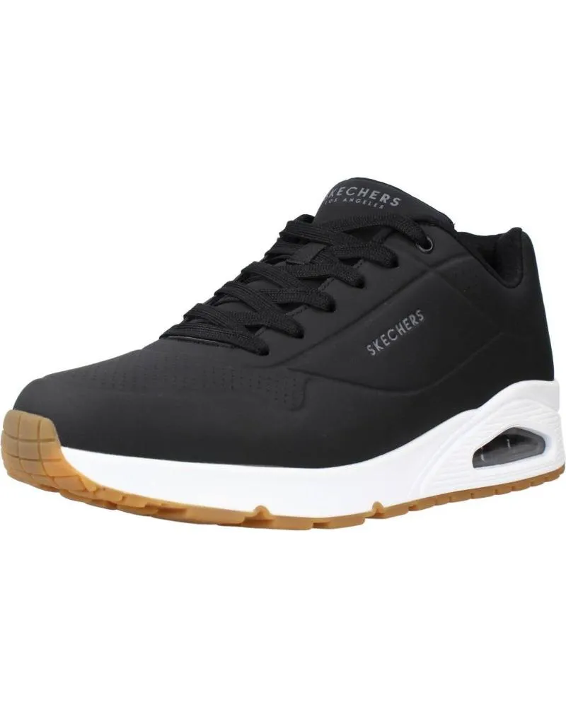 DEPORTIVAS DE HOMBRE Y NIñO SKECHERS UNO  STAND ON AIR NEGRO