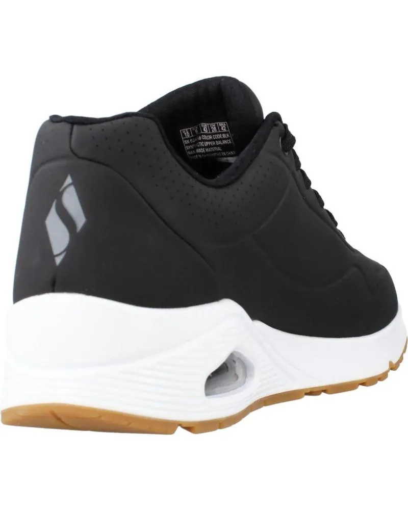DEPORTIVAS DE HOMBRE Y NIñO SKECHERS UNO  STAND ON AIR NEGRO