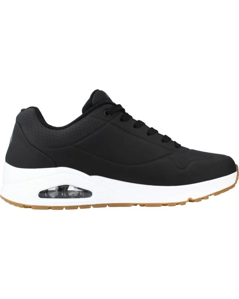 DEPORTIVAS DE HOMBRE Y NIñO SKECHERS UNO  STAND ON AIR NEGRO
