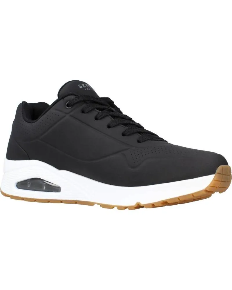 DEPORTIVAS DE HOMBRE Y NIñO SKECHERS UNO  STAND ON AIR NEGRO