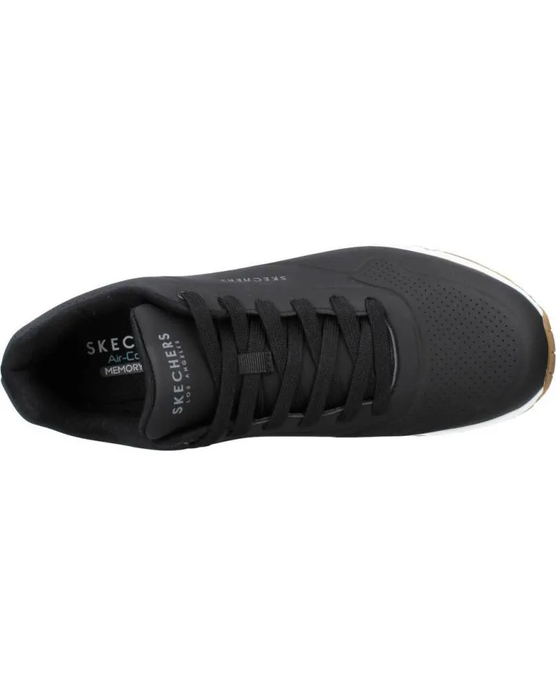 DEPORTIVAS DE HOMBRE Y NIñO SKECHERS UNO  STAND ON AIR NEGRO