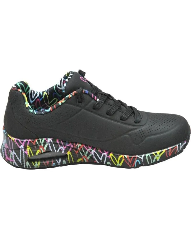 DEPORTIVAS DE MUJER SKECHERS 155506  UNO LOVING LOVE DEPORTIVO MUJER BLK