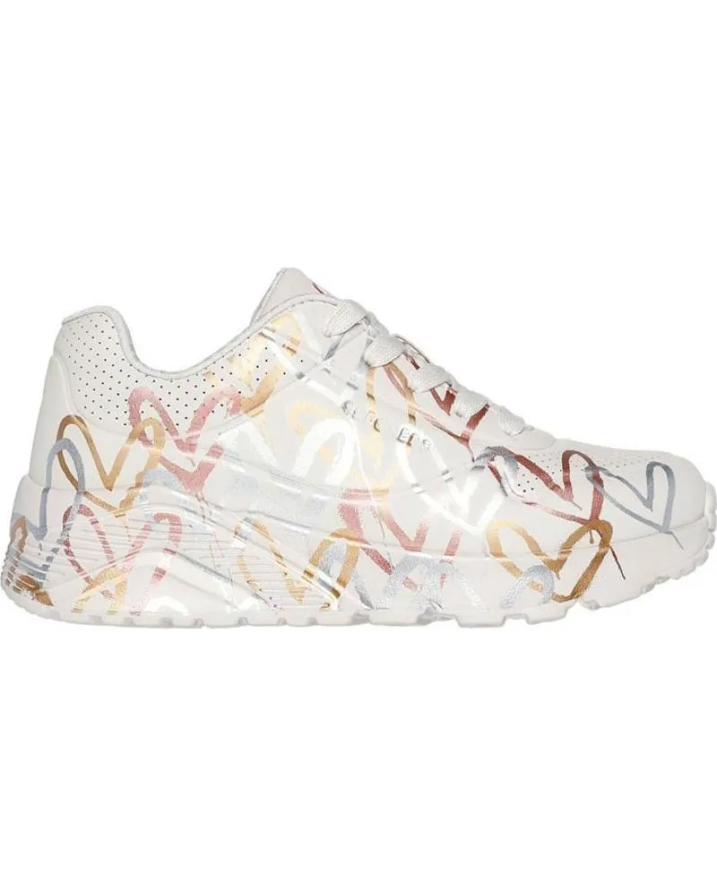 DEPORTIVAS SKECHERS  DE MUJER Y NIñA 314067LNTMT UNO LITEMETALLIC LOVE  NATURALMULTI