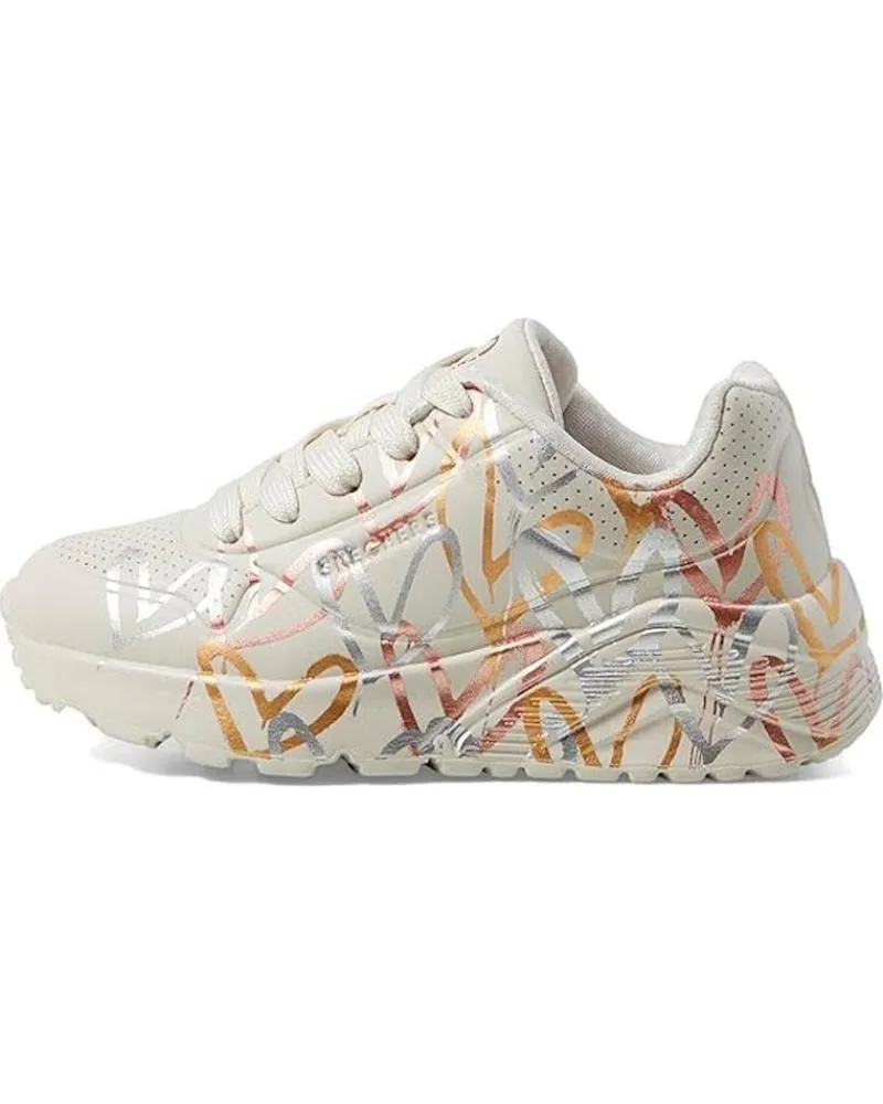 DEPORTIVAS SKECHERS  DE MUJER Y NIñA 314067LNTMT UNO LITEMETALLIC LOVE  NATURALMULTI