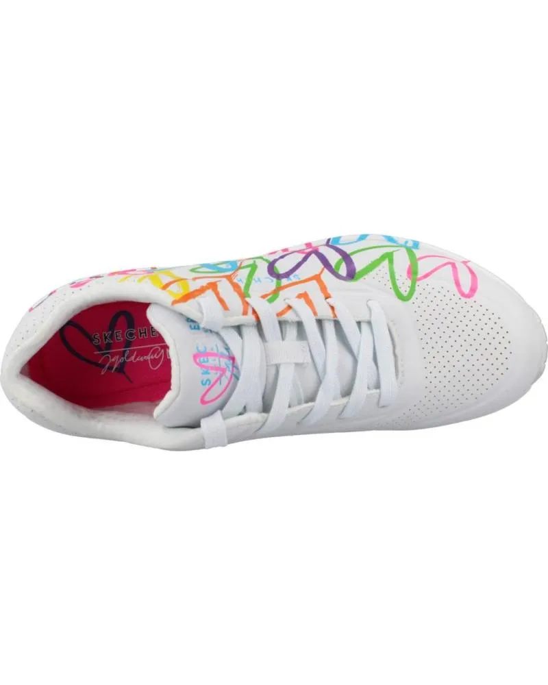 DEPORTIVAS SKECHERS  DE MUJER Y NIñA JGOLDCROWN UNO  HIGHLIGHT LOVE  VARIOS COLORES