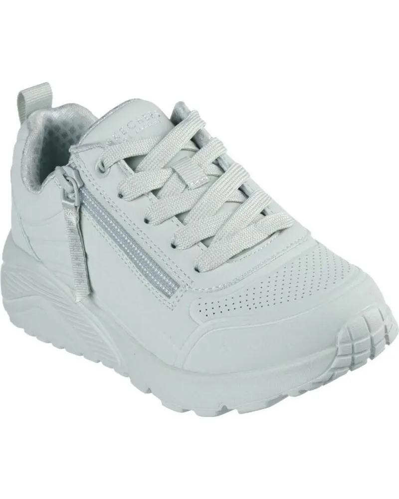 DEPORTIVAS SKECHERS  DE NIñA ZAPATILLA NINA UNO LITE EASY ZIP 310387LSAGE  VERDE