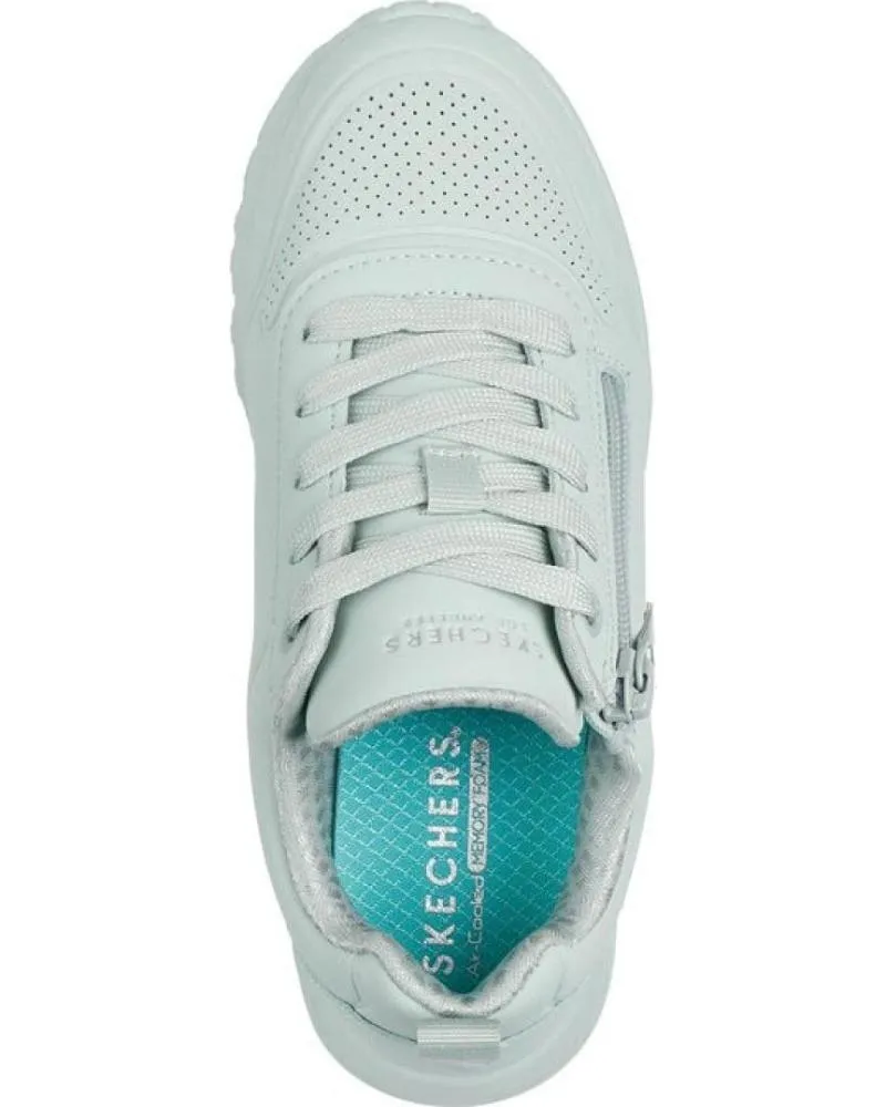 DEPORTIVAS SKECHERS  DE NIñA ZAPATILLA NINA UNO LITE EASY ZIP 310387LSAGE  VERDE