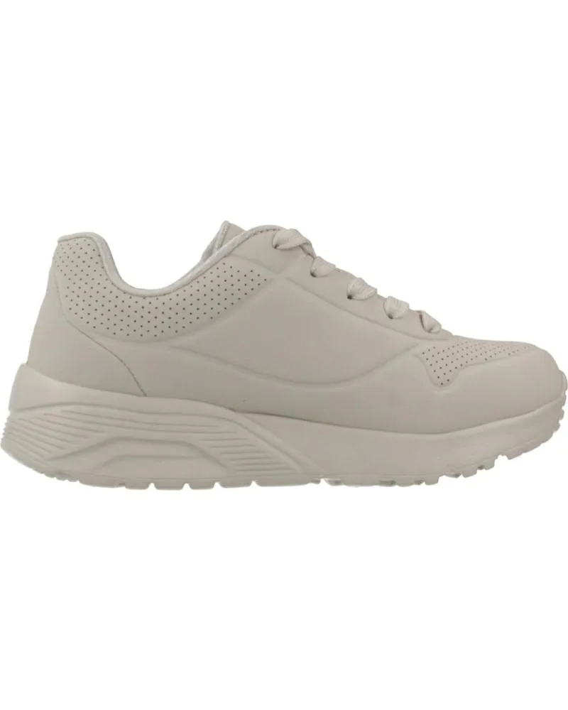 DEPORTIVAS SKECHERS  DE NIñA ZAPATILLAS NINA MODELO UNO LITE  METALLIC COLOR BEIS  NTMT