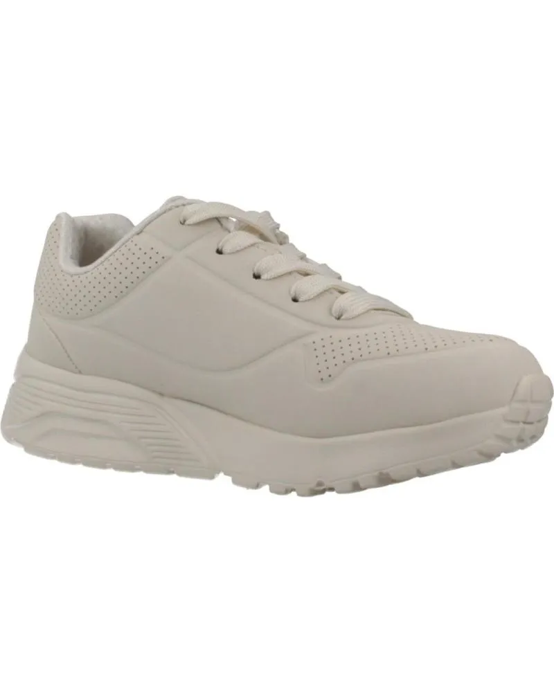 DEPORTIVAS SKECHERS  DE NIñA ZAPATILLAS NINA MODELO UNO LITE  METALLIC COLOR BEIS  NTMT