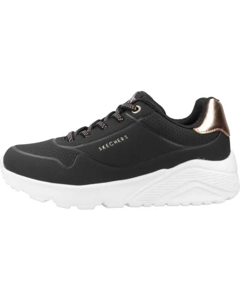 DEPORTIVAS SKECHERS  DE NIñA ZAPATILLAS NINA MODELO UNO LITEMETALLIC MO COLOR NEGRO  BLK