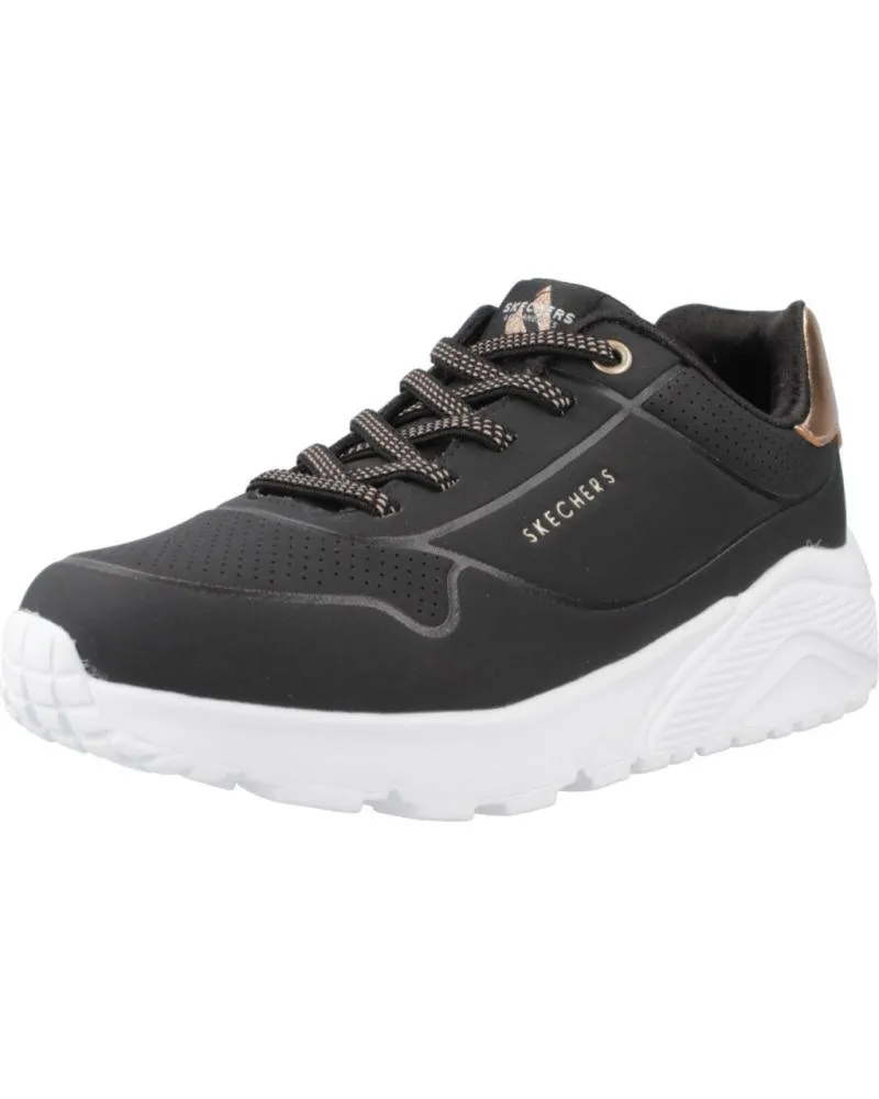 DEPORTIVAS SKECHERS  DE NIñA ZAPATILLAS NINA MODELO UNO LITEMETALLIC MO COLOR NEGRO  BLK