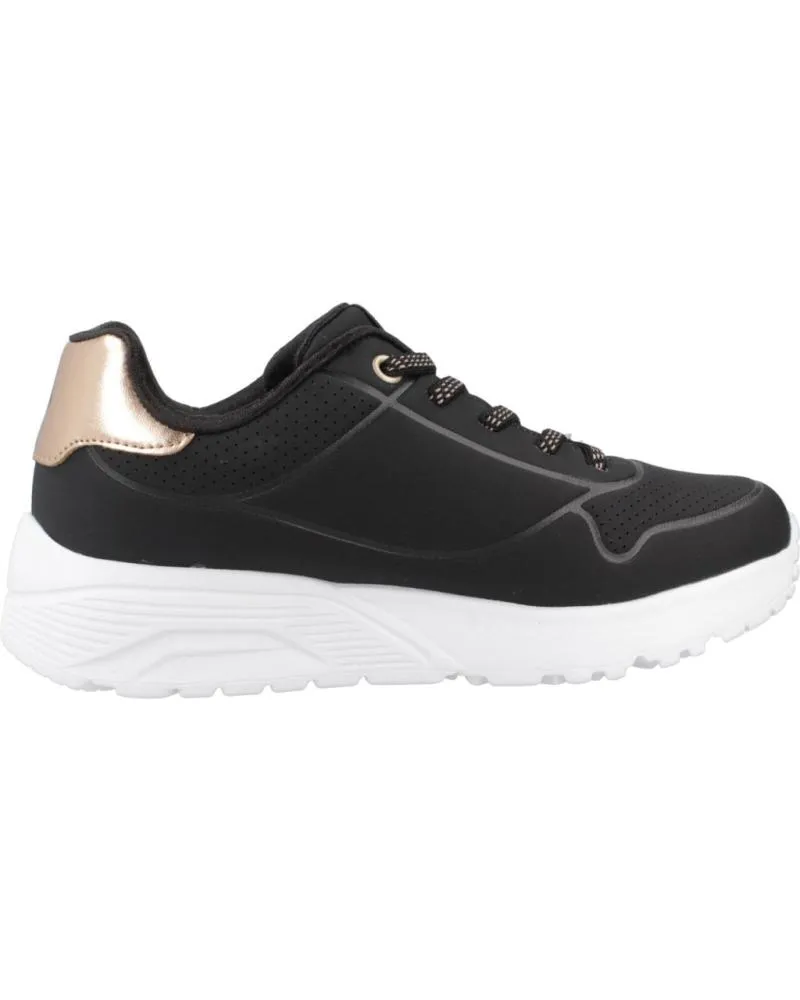 DEPORTIVAS SKECHERS  DE NIñA ZAPATILLAS NINA MODELO UNO LITEMETALLIC MO COLOR NEGRO  BLK