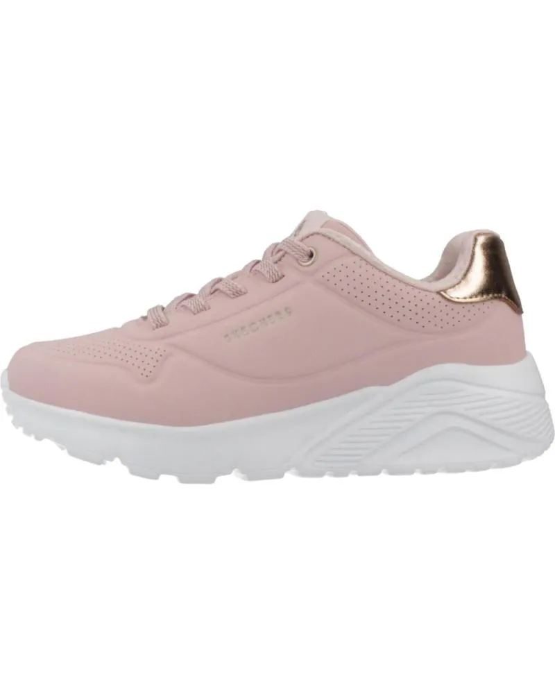 DEPORTIVAS SKECHERS  DE NIñA ZAPATILLAS NINA MODELO UNO LITEMETALLIC MO COLOR ROSA  MVE