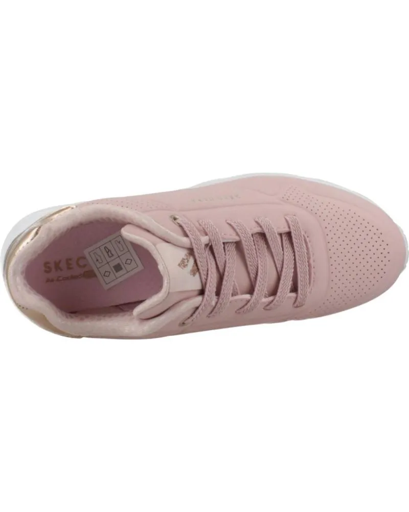DEPORTIVAS SKECHERS  DE NIñA ZAPATILLAS NINA MODELO UNO LITEMETALLIC MO COLOR ROSA  MVE