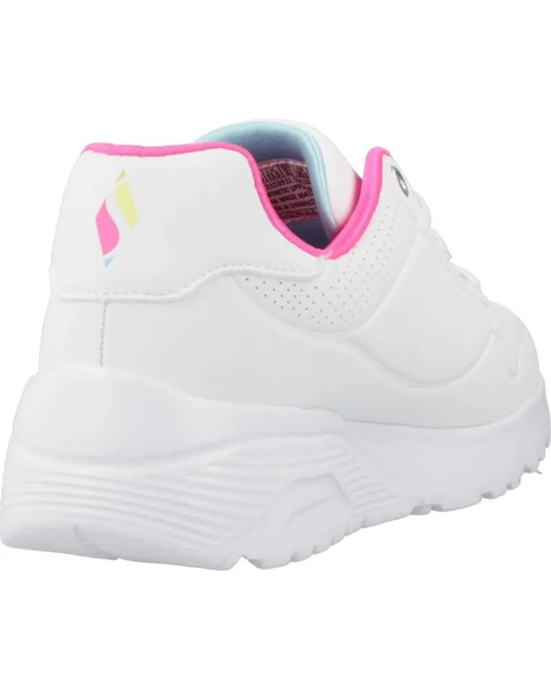 DEPORTIVAS SKECHERS  DE NIñA ZAPATILLAS NINA MODELO UNO LITE  MY DRIP COLOR BLANCO  WMN