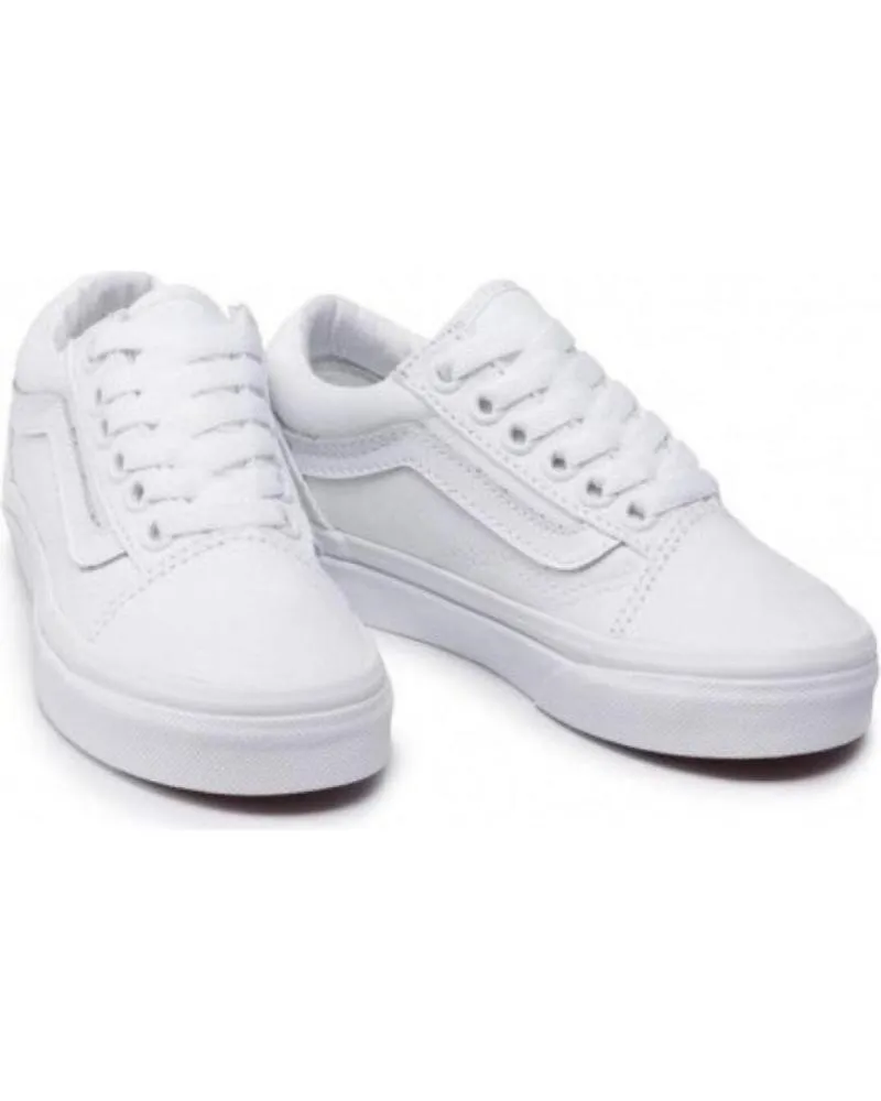 Deportivas VANS OFF THE WALL  de Niña VANS UY OLD SKOOL  BLANCO