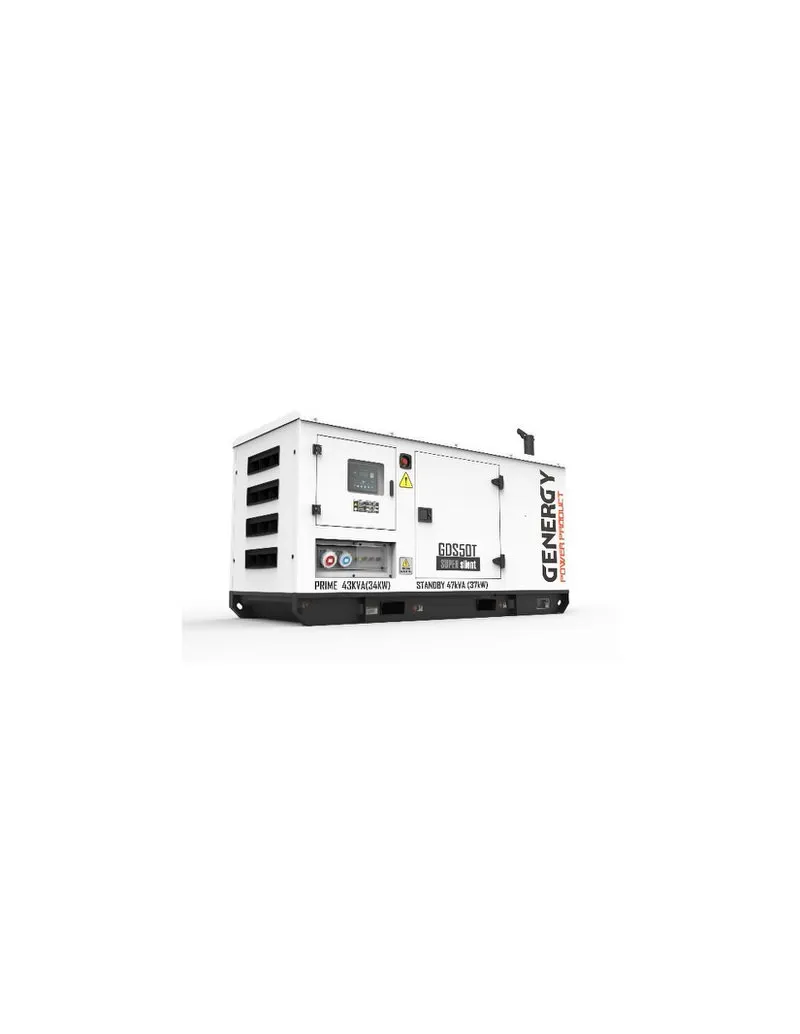 Generador insonorizado Genergy GDS50T | 47 kVA