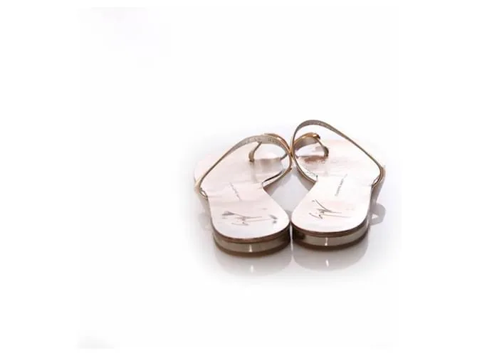 Giuseppe Zanotti, sandalias con piedras swarovski Dorado 