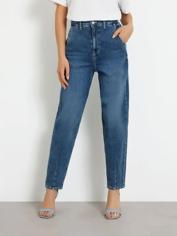 GUESS High Rise Relaxed Denim Pant
