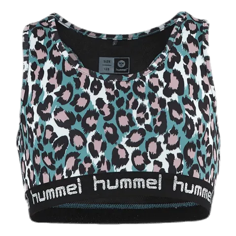 Hummel Junior Mimmi Sports Top Pink/Turquoise