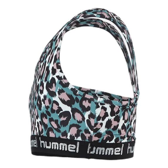 Hummel Junior Mimmi Sports Top Pink/Turquoise
