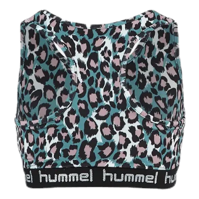 Hummel Junior Mimmi Sports Top Pink/Turquoise