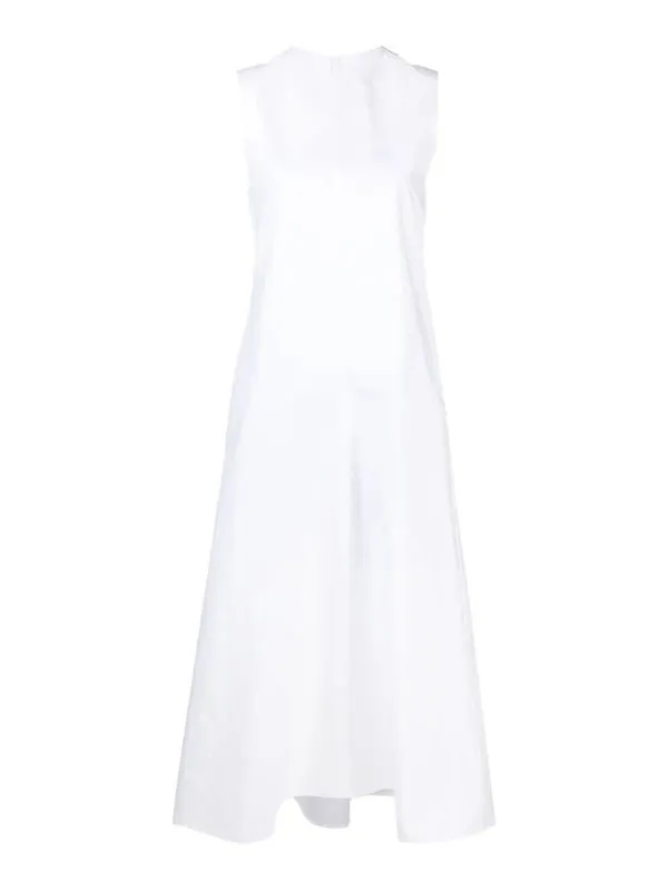 JIL SANDER VESTIDO MIDI  BEIS