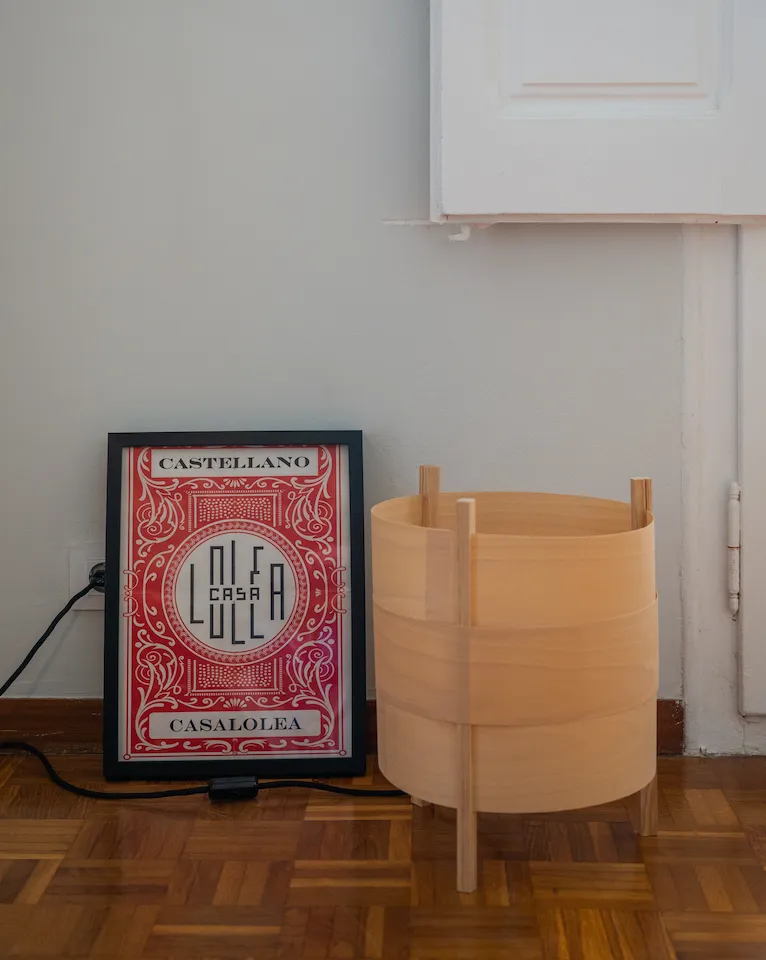 Lámpara Concéntrica de madera de Haya