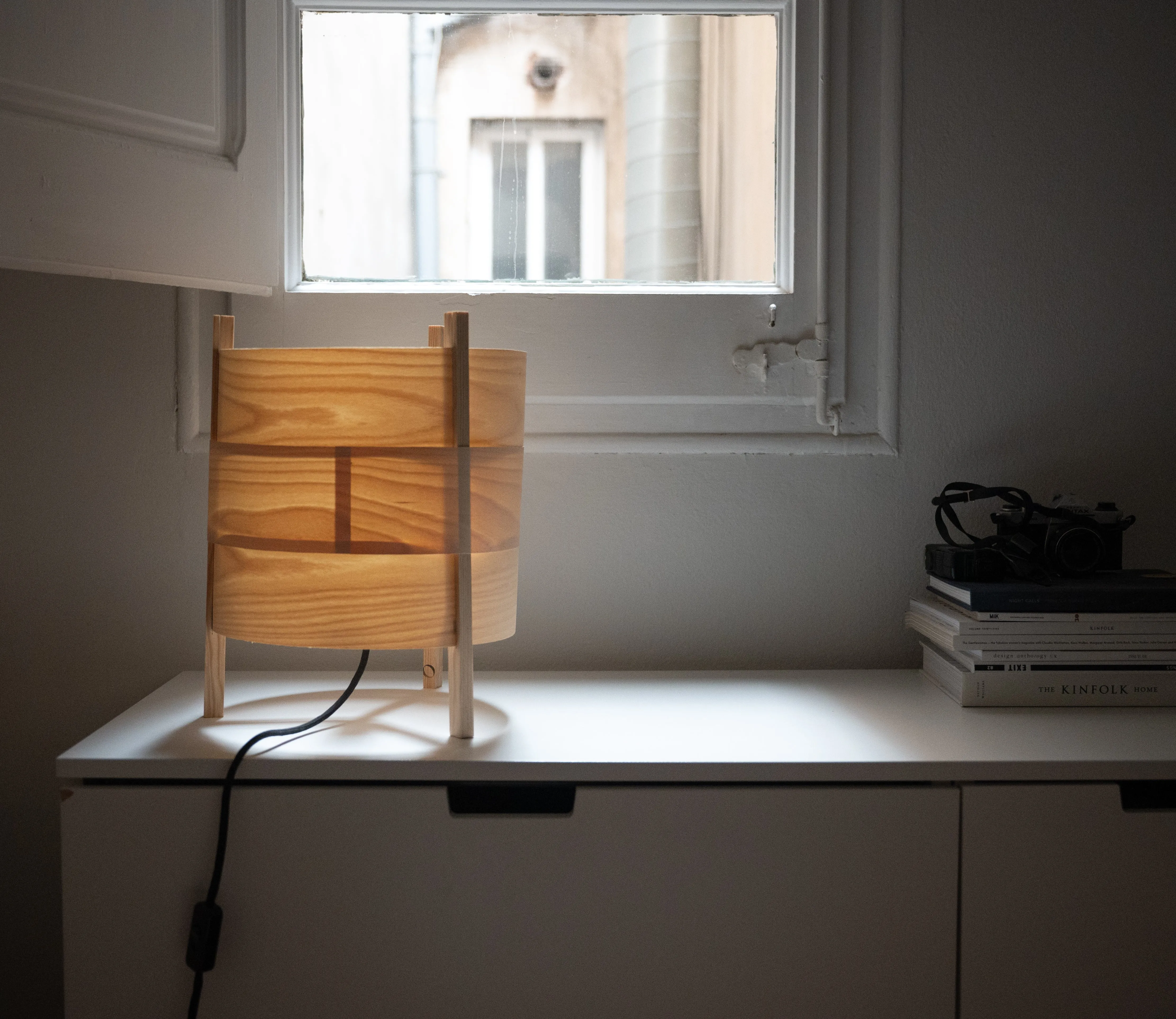Lámpara Concéntrica de madera de Haya