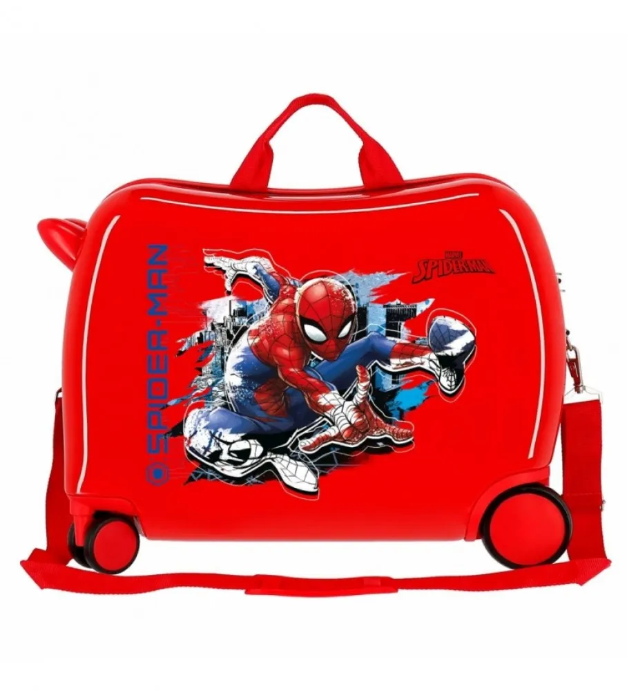 MALETA CORREPASILLOS 2 RUEDAS MULTIDIRECCIONALES SPIDERMAN GEO ROJA 38X50X20CM