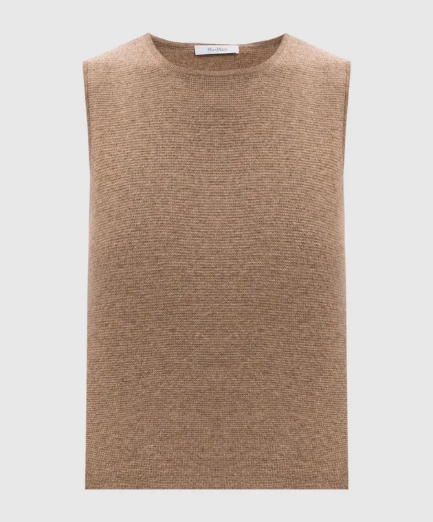 Max Mara Beige wool and cashmere top