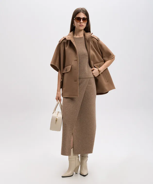 Max Mara Beige wool and cashmere top