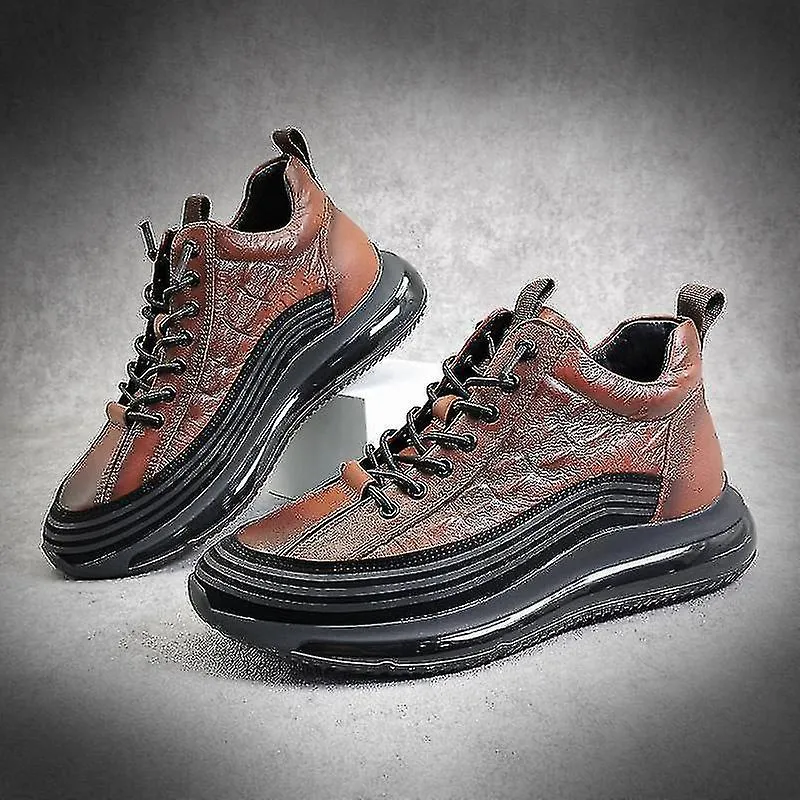 MEN VULCANIZED SHOES FASHION LUXURY CROCODILE PRINT CASUAL SNEAKERS 2023 COMFORT SPORTS PLATFORM MALE FOOTWEAR YS