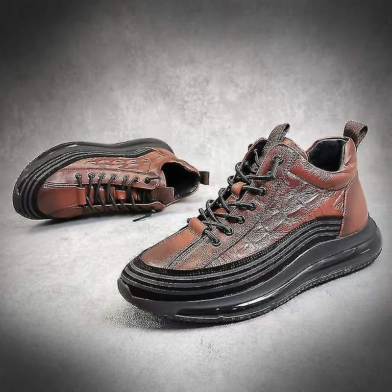MEN VULCANIZED SHOES FASHION LUXURY CROCODILE PRINT CASUAL SNEAKERS 2023 COMFORT SPORTS PLATFORM MALE FOOTWEAR YS