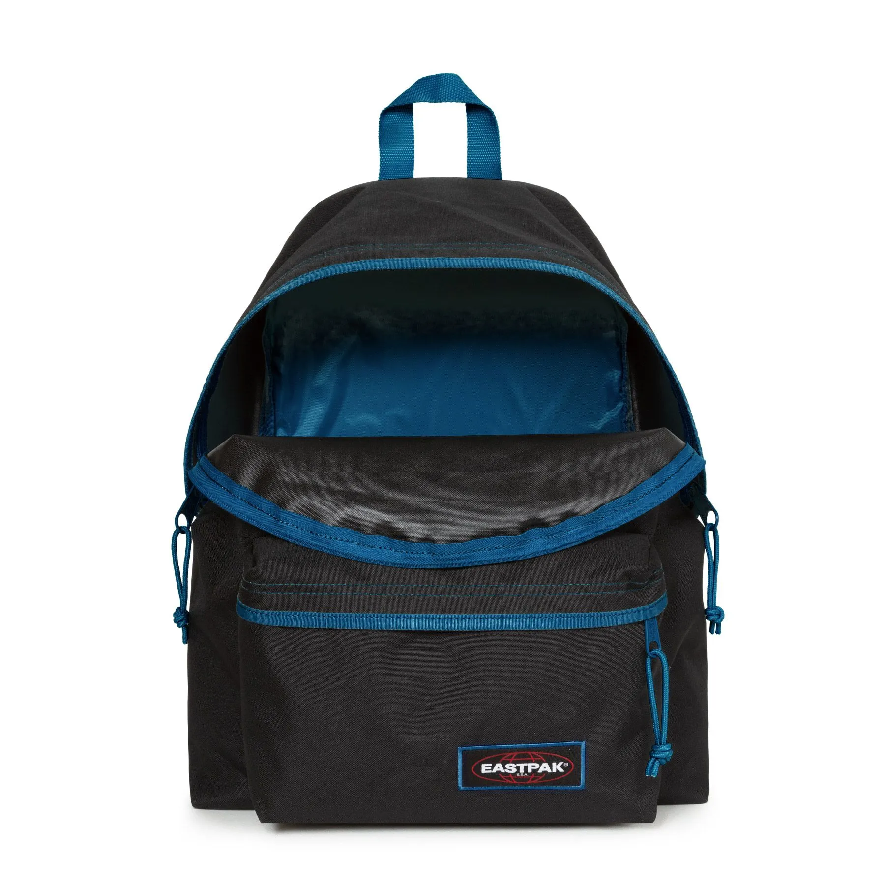 MOCHILA EASTPAK Padded Pak’r® EK620K34 Kontrast Mysty negra con detalles azules