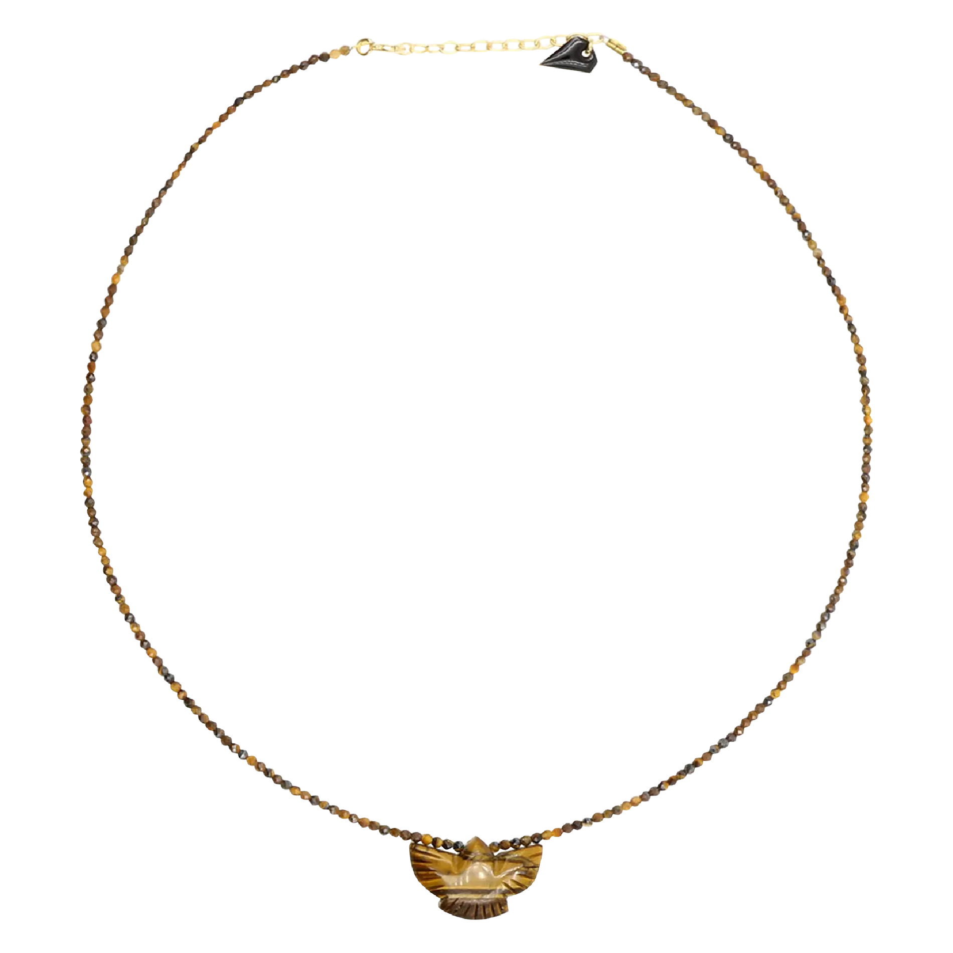 MON PRECIEUX GEM Collar de piedras naturales en marron