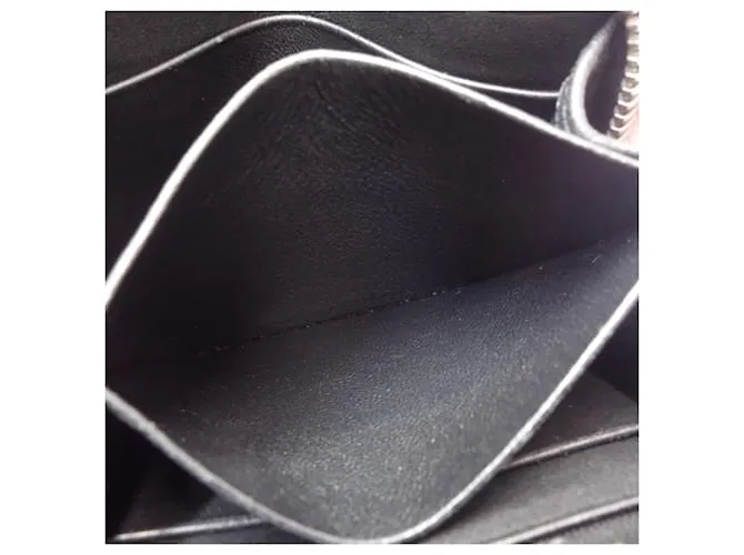 Monedero de cuero Intrecciato de Bottega Veneta Negro 