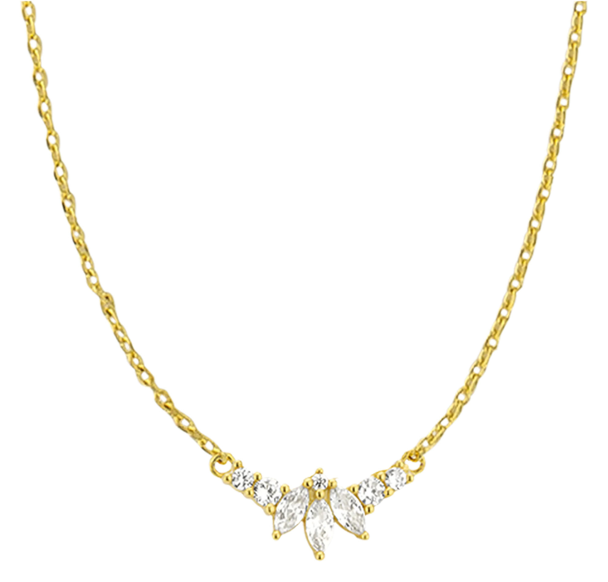 MYA BAY HIMALAYA  COLLAR DE LATóN DORADO CON PIEDRAS FINAS ENGARZADAS EN DORADO