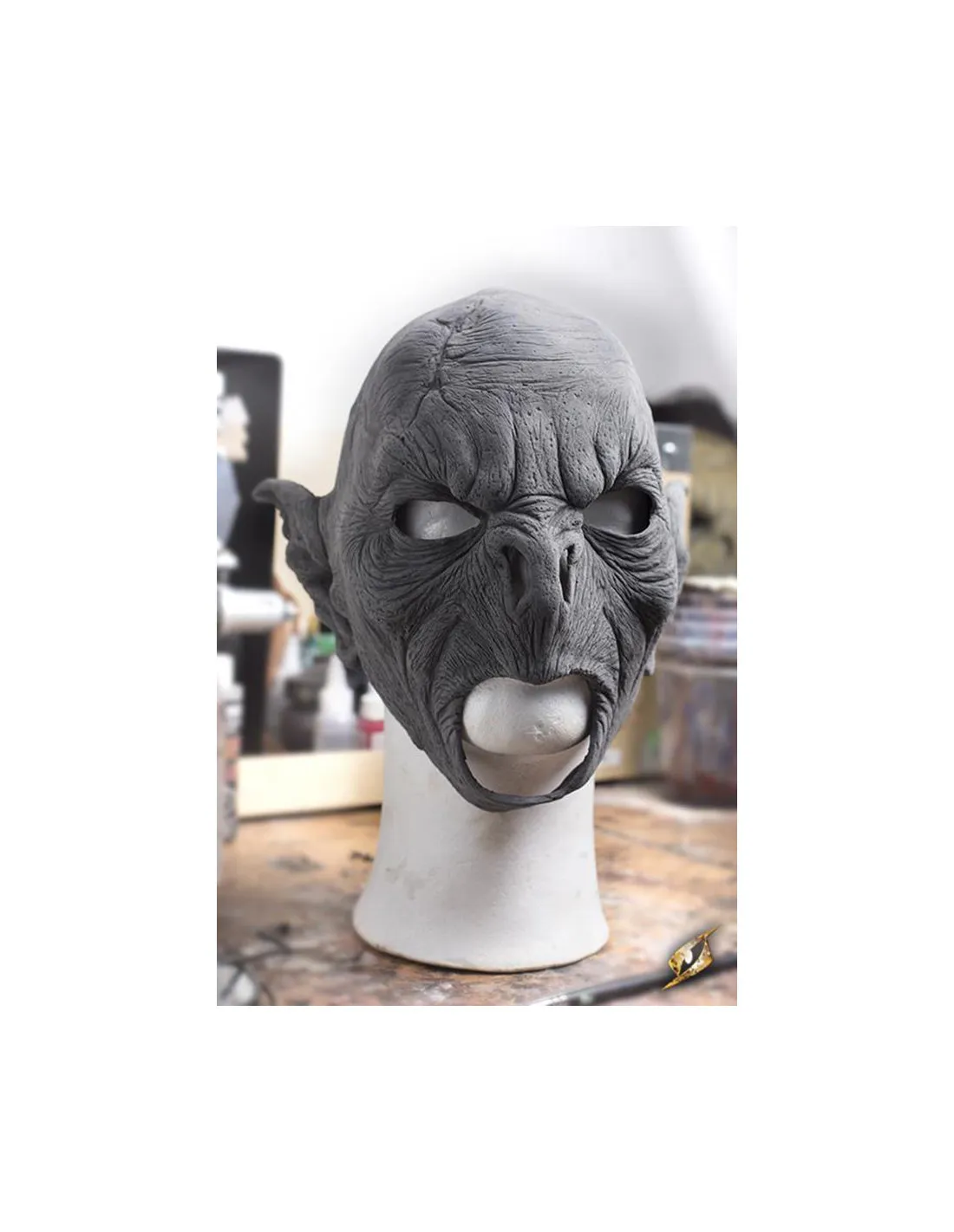 Máscara de fantasía Orco Feral, sin pintar