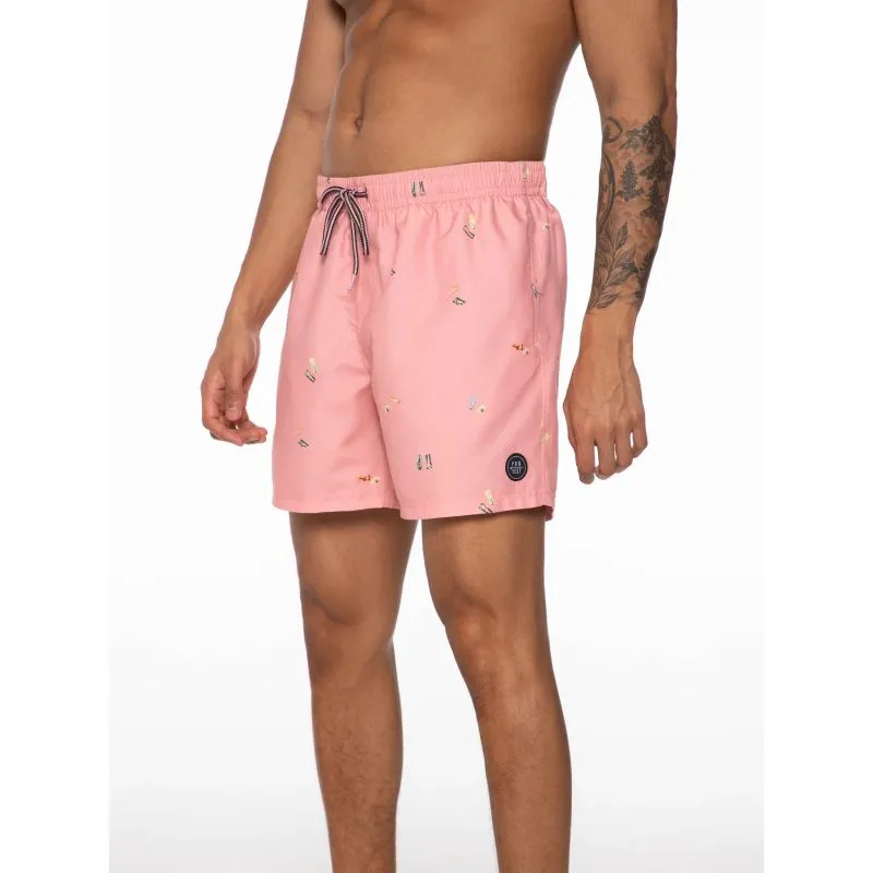 Pantalones cortos de natación Protest Sonic para hombre (rosa plateado)