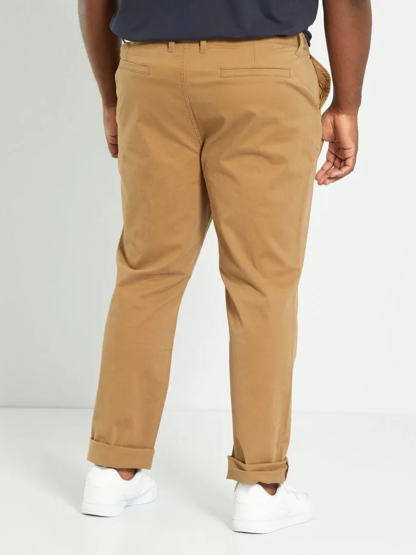 PANTALóN CHINO SLIM L34  MARRóN