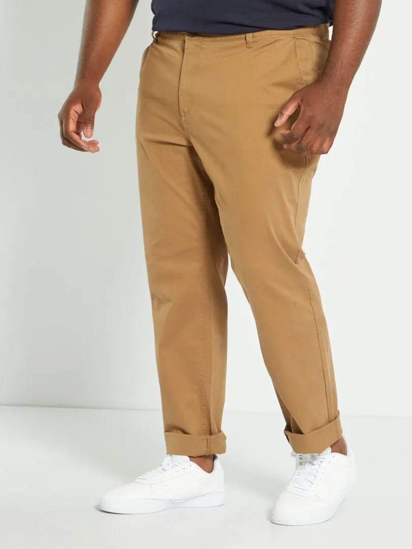 PANTALóN CHINO SLIM L34  MARRóN