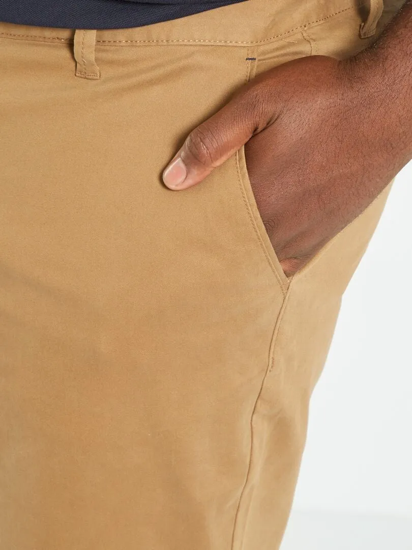 PANTALóN CHINO SLIM L34  MARRóN