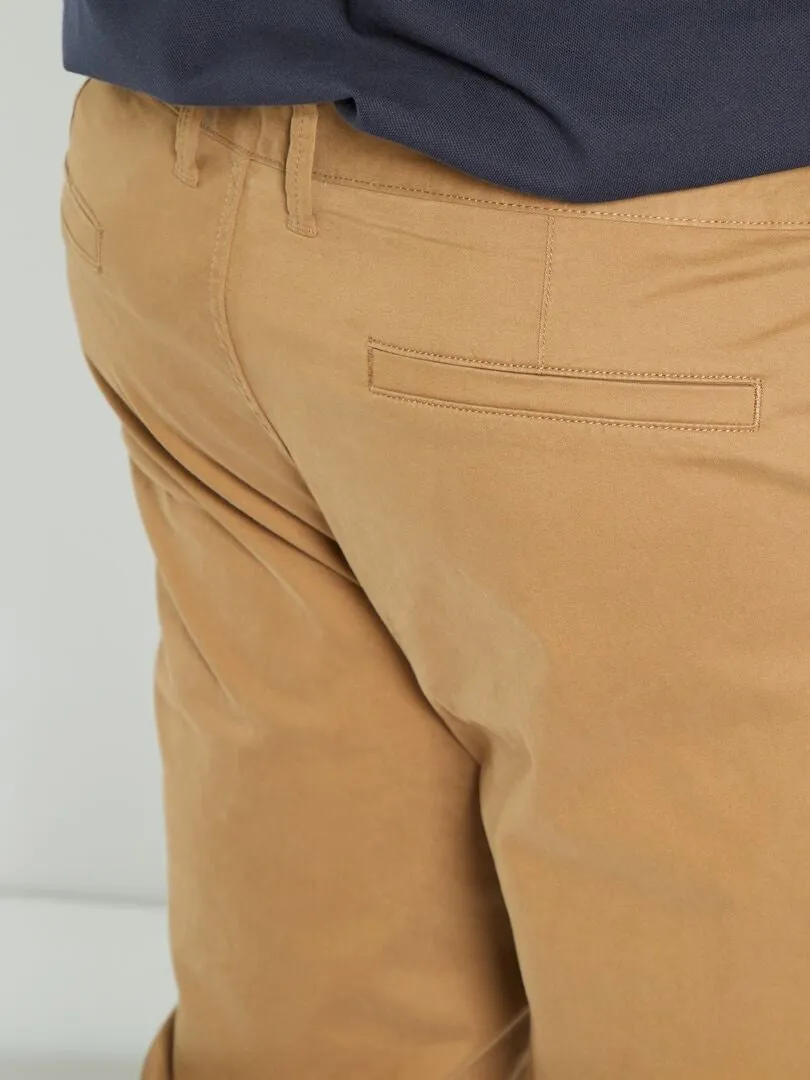PANTALóN CHINO SLIM L34  MARRóN